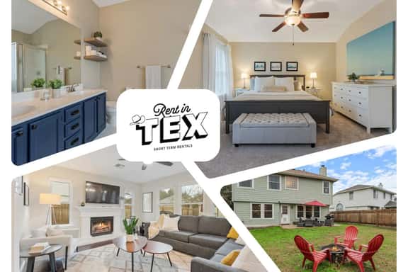 4BR Retreat Near Austin | Backyard & Fire pit - Image 1